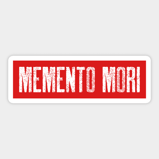 Memento Mori - Stoic Sticker by Autonomy Prints